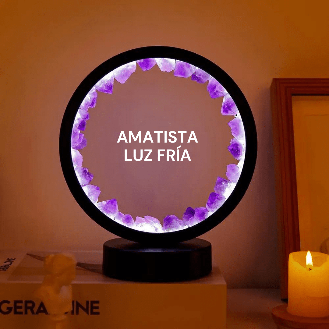 Lámparas Led Con Piedras Preciosas Naturales Resplandor Sagrado