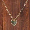 Collar Profundidad Del Amor Corazón De Labradorita