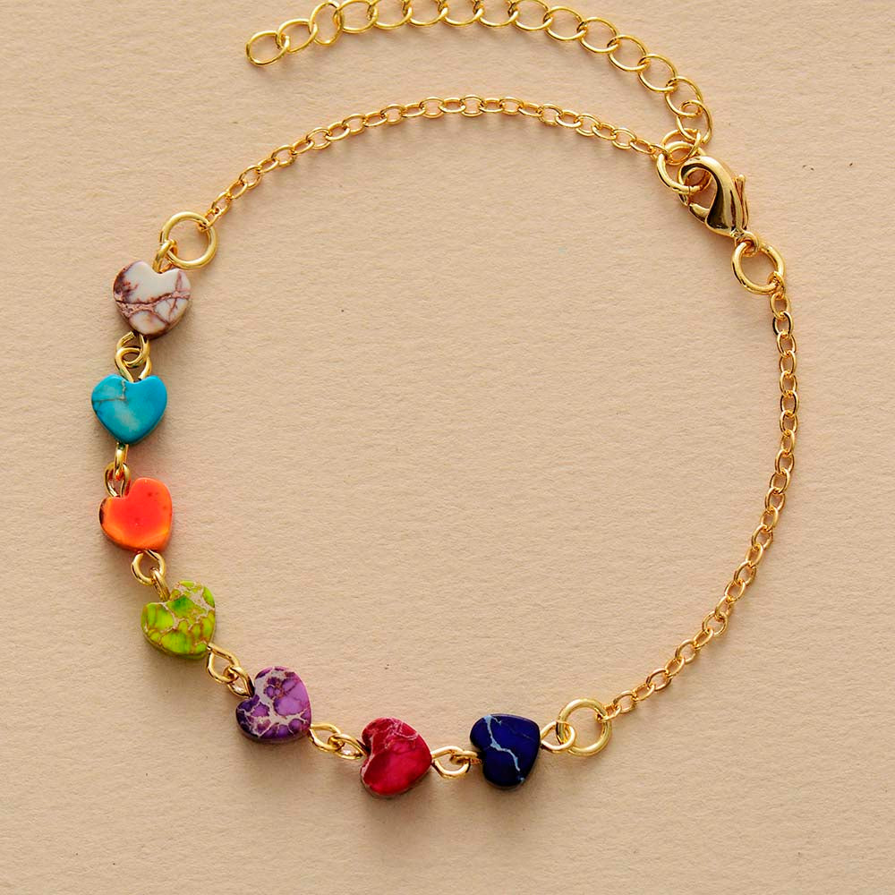 Mi Querida Pulsera Jaspe CorazÓn 7 Chakras