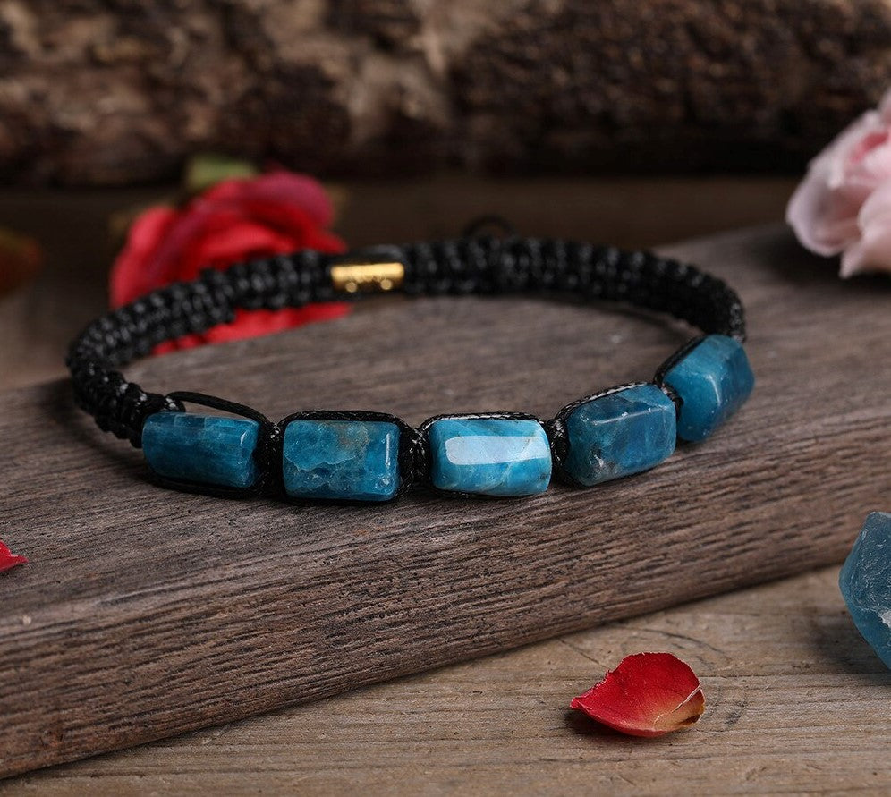 Para Ella  Y  Él Una Pulsera De Piedras Trenzadas Y Naturales