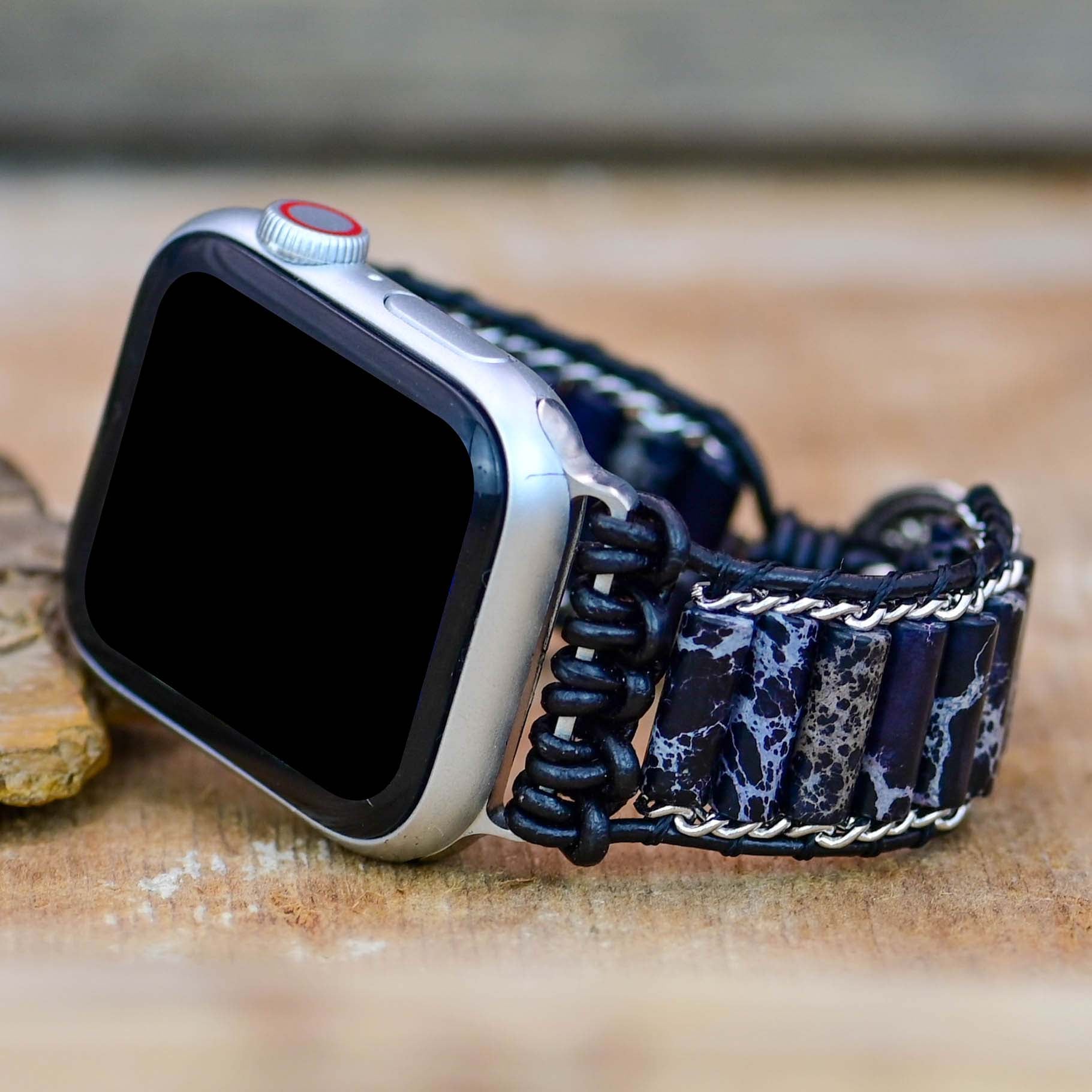 Correa Fusion  Indigo Jaspe Imperial Para El Apple Watch