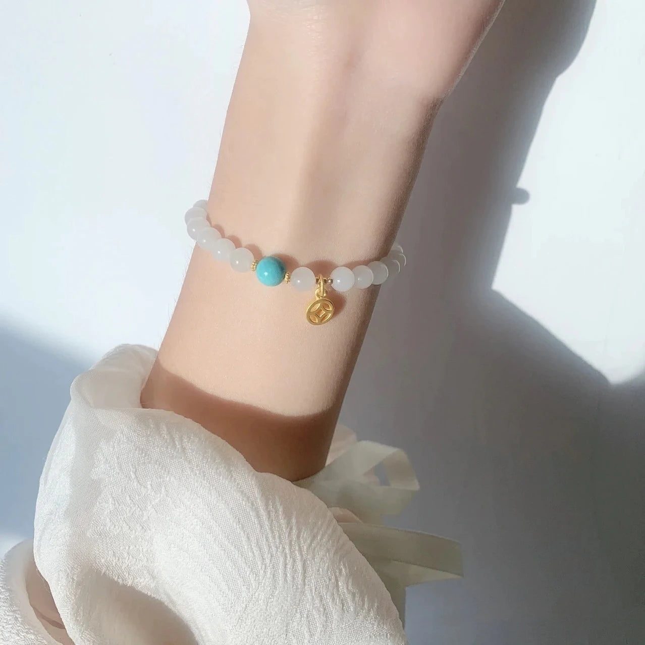 Pulsera Colgante De Jade SÁndalo De EnergÍa Pura