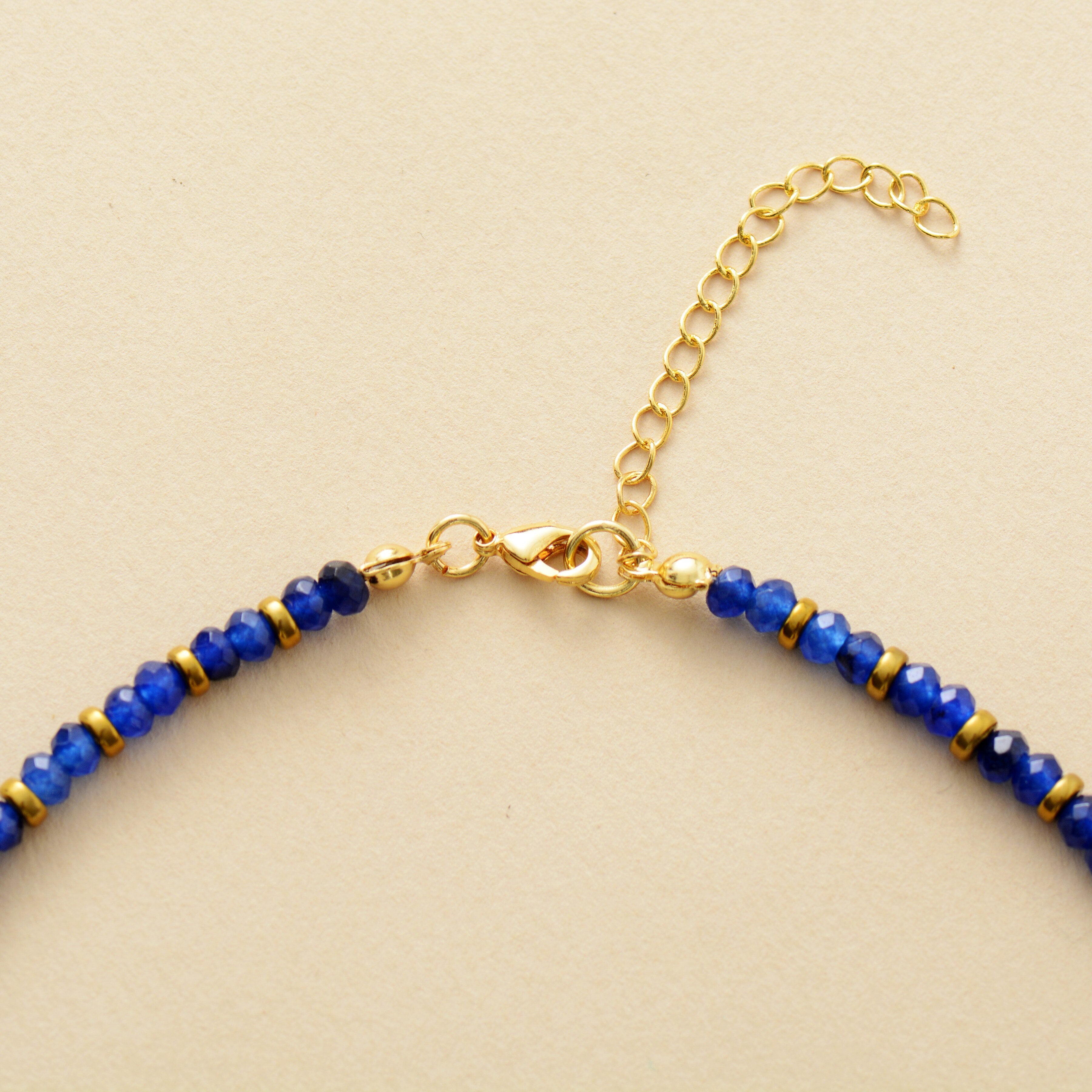 Prosperidad Hamsa Mano Collar De Lapis Lazuli