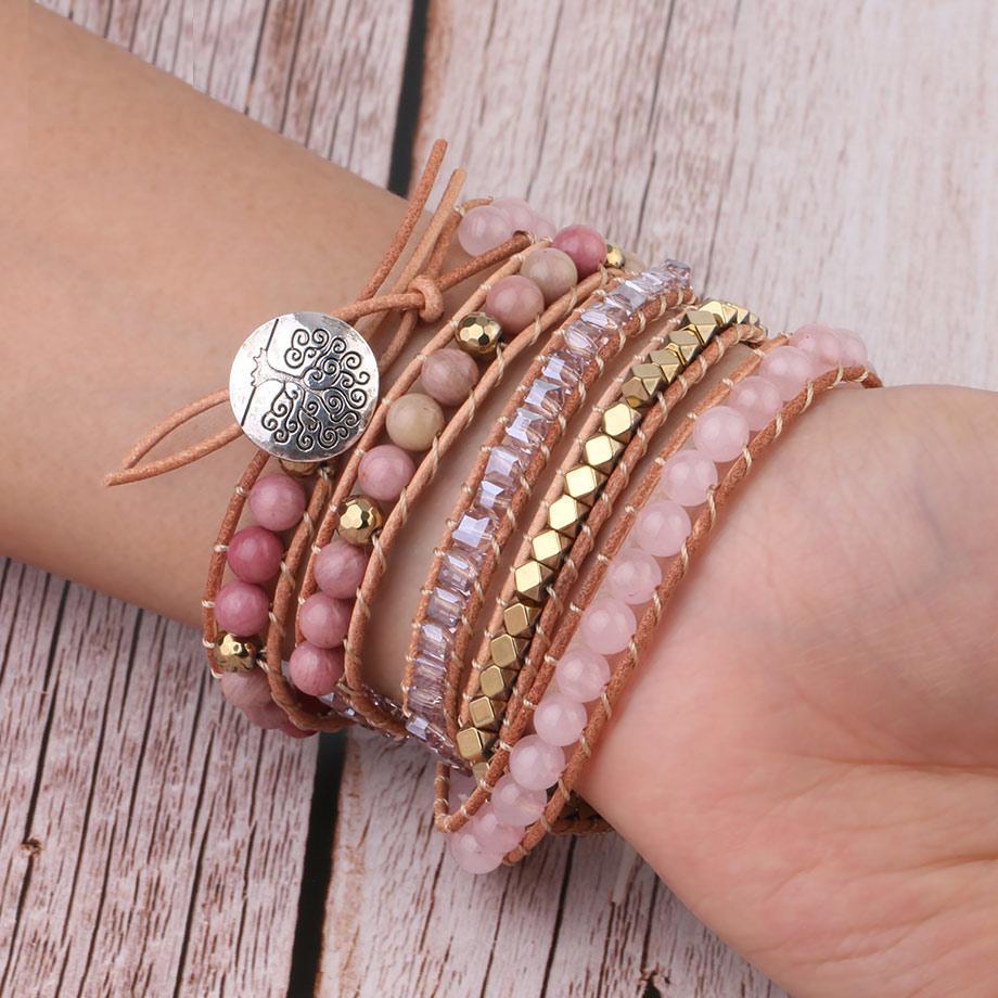 Pulsera Cuarzo Rosa – AristoAura