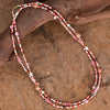 Collar Pasión Carmesí Cuarzo Rosa Y Hematites