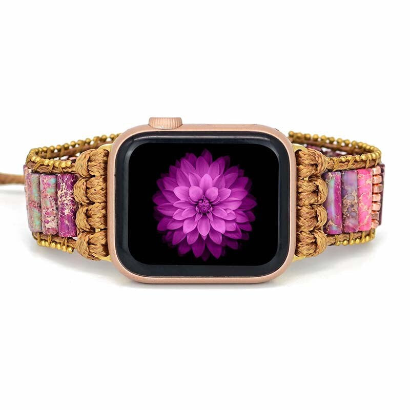 Correa De Jaspe Imperial Diosa Bonita Para El Apple Watch