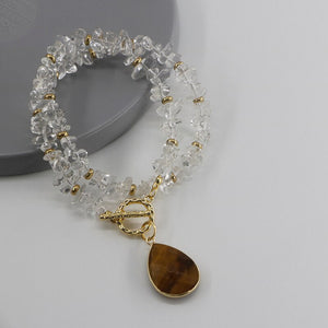 Collares Claridad Natural De Cristal