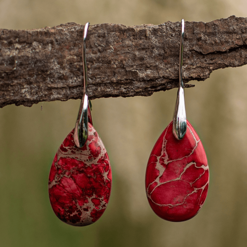 Pendientes De Jaspe De EnsueÑo