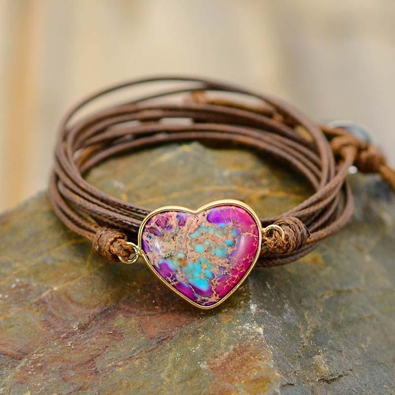 Pulsera De Cuerda Protectora Del CorazÓn