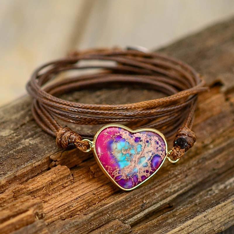 Pulsera De Cuerda Protectora Del CorazÓn