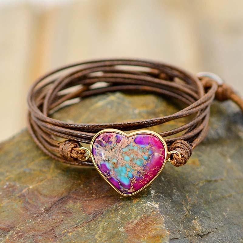 Pulsera De Cuerda Protectora Del CorazÓn