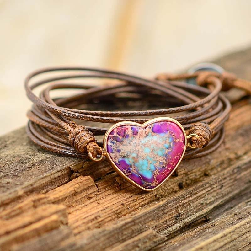 Pulsera De Cuerda Protectora Del CorazÓn