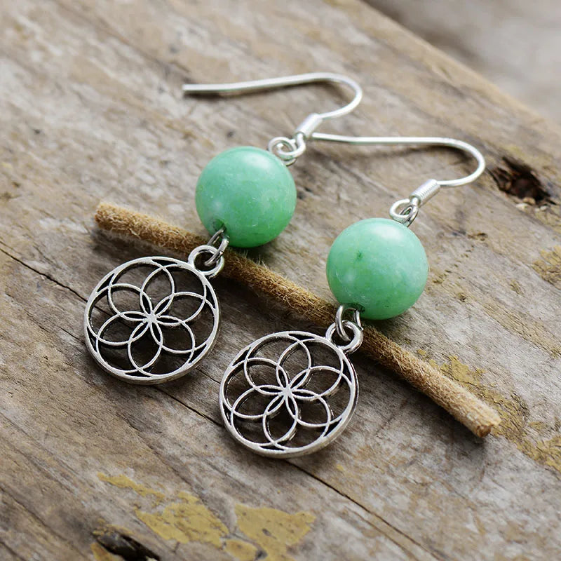 Pendientes Esencia Encantadora Jade y Jaspe