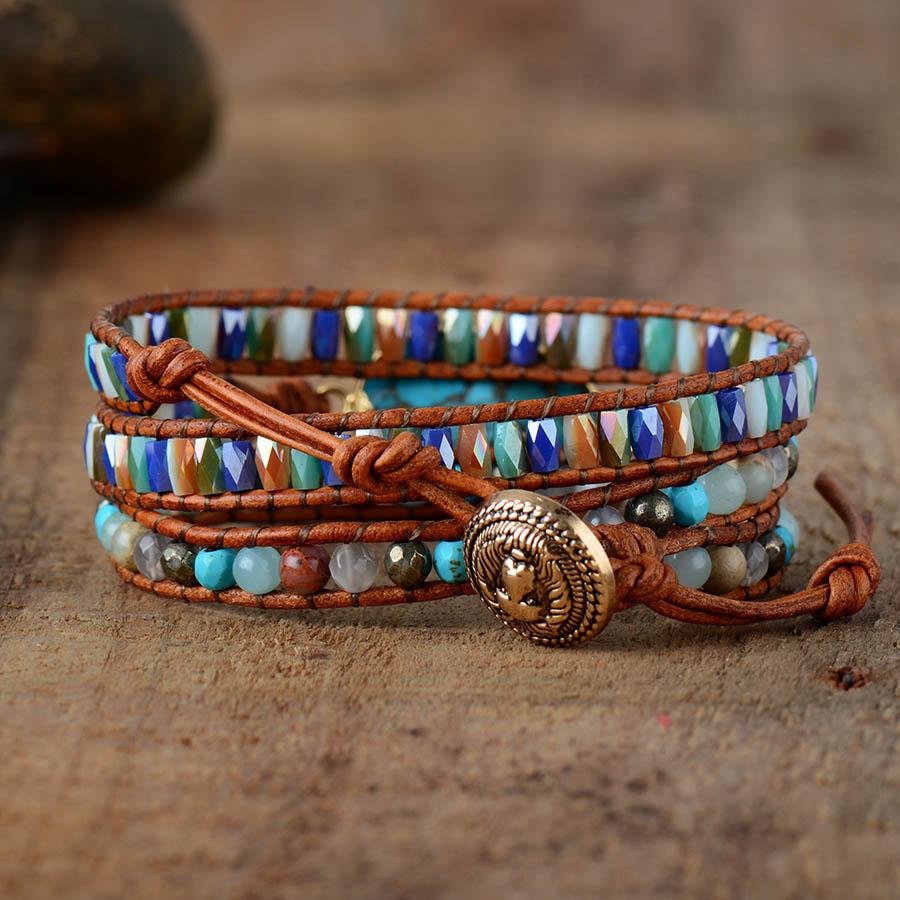Brazalete EnergÉtico Leona De Turquesa