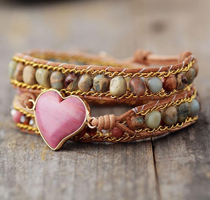 Pulsera De ProtecciÓn Del Amor De Rodonita