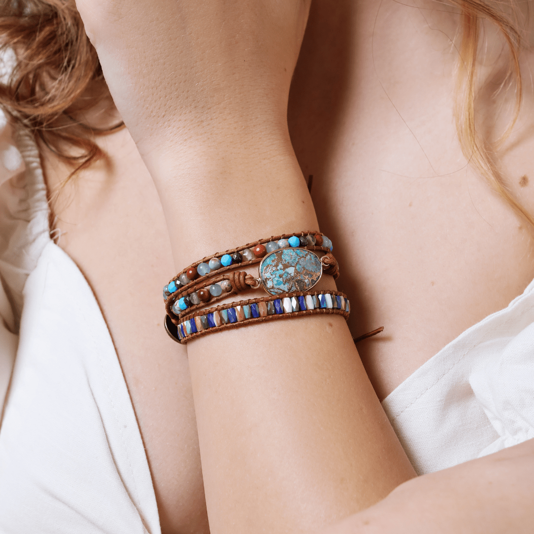 Brazalete EnergÉtico Leona De Turquesa