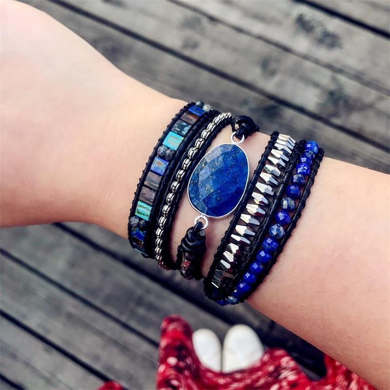 Brazalete De ProtecciÓn De LapislÁzuli De SanaciÓn