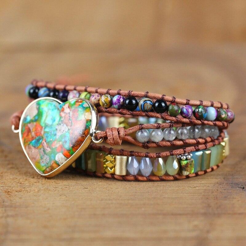 Pulsera CorazÓn Del Aura De OtoÑo