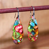 Pendientes Jaspe Imperial  De EnergÍa Radiante