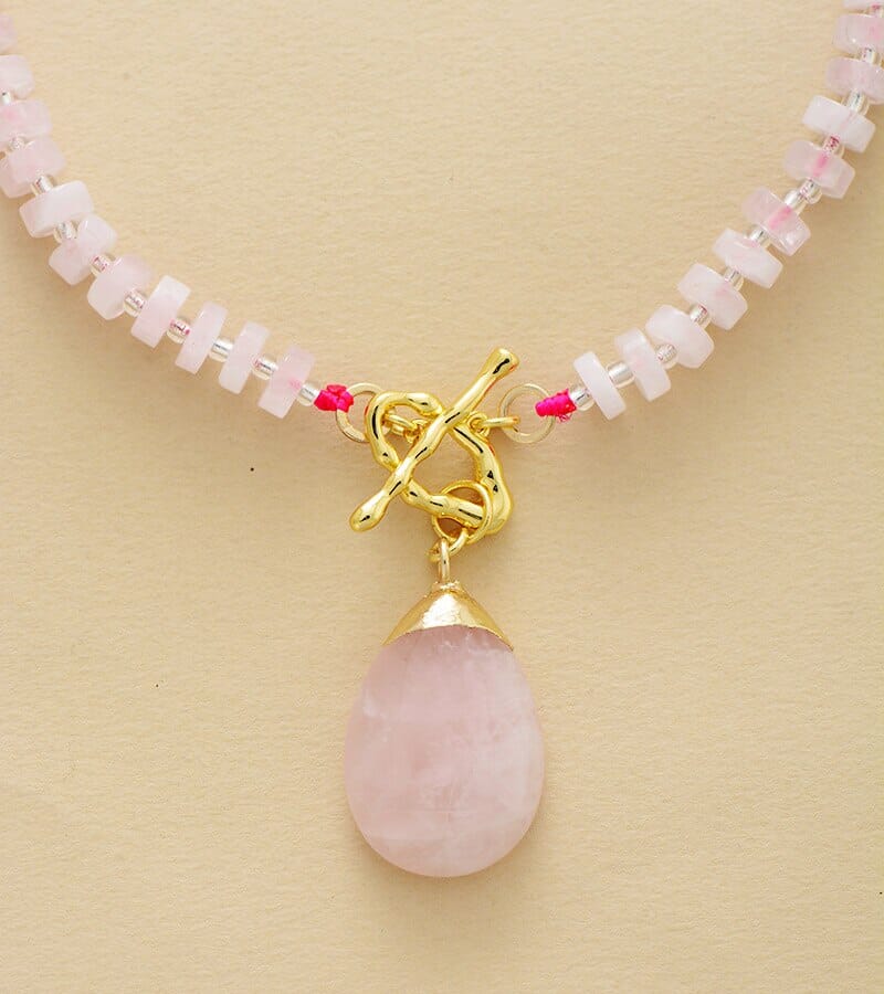 Collar Purest Love Cuarzo Rosa