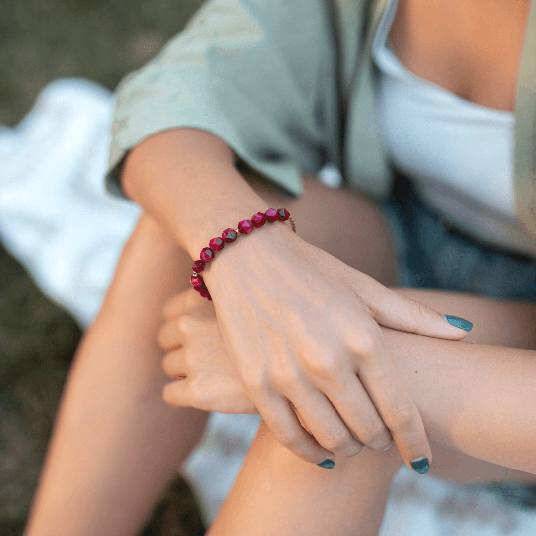 Pulsera De Cuentas De Ojo De Tigre Fuerza Protectora