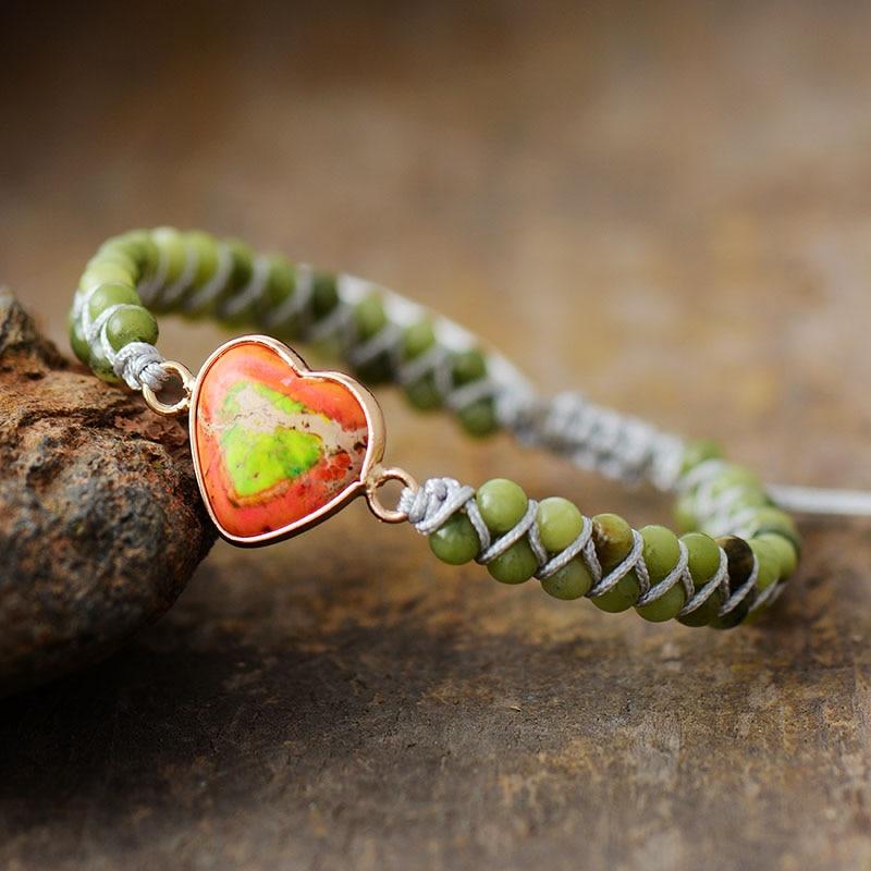 Brazalete De Jade CorazÓn De La PasiÓn