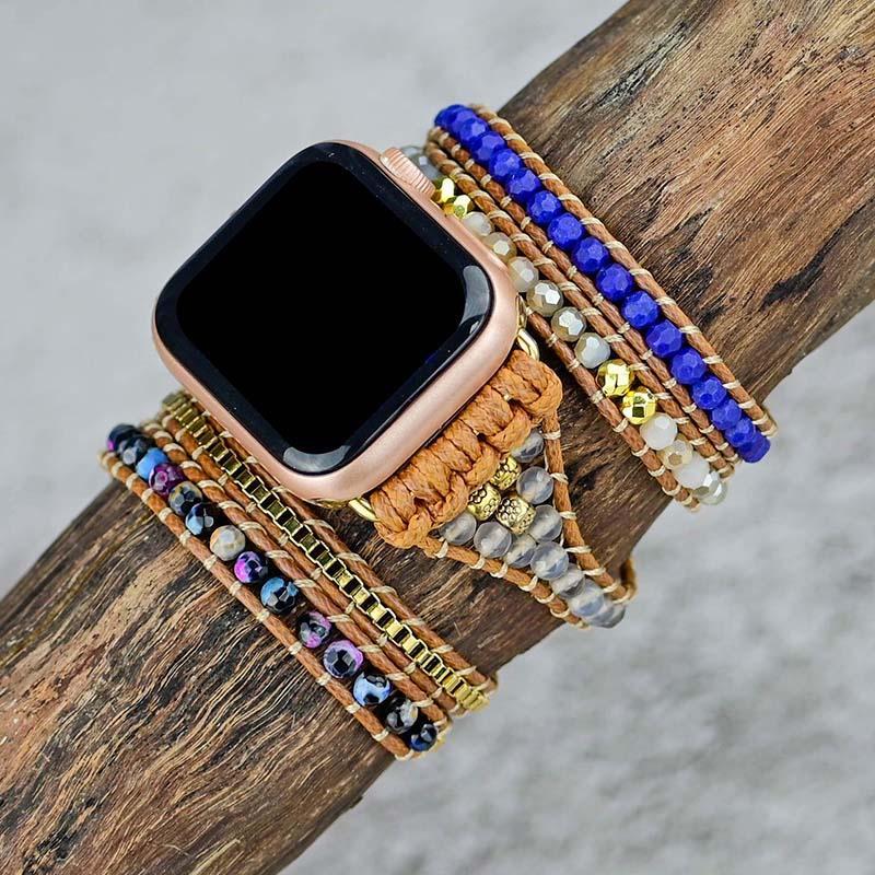 Correa De Ágata Curativa Para Apple Watch