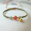 Pulsera Trenza Armonía de Ágata Roja y Jade