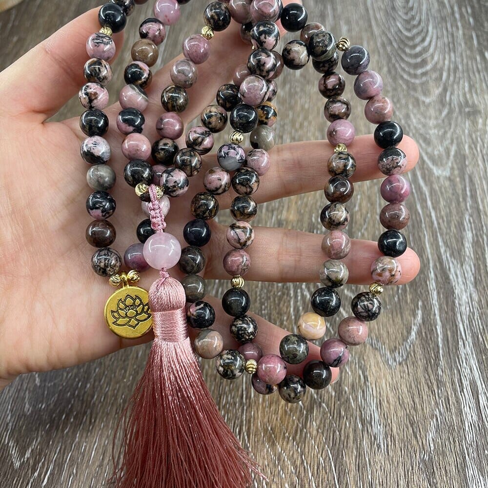 Collana Mala Di Rodocrosite “risveglio Del Cuore”