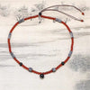 Collar Cosmos Encantado De Ágata Natural Y Piedra Brillante