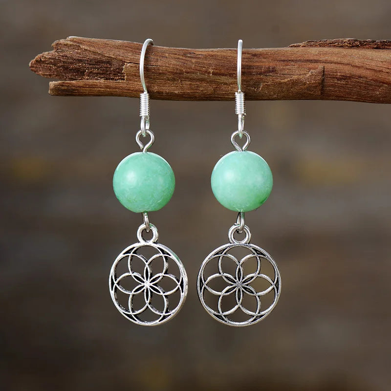 Pendientes Esencia Encantadora Jade y Jaspe