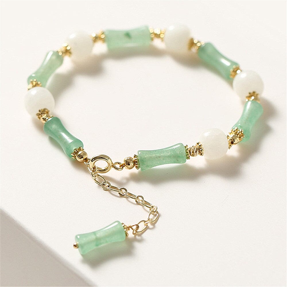 Pulsera De Jade Hetian Aura Dorada