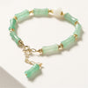 Pulsera De Jade Hetian Aura Dorada