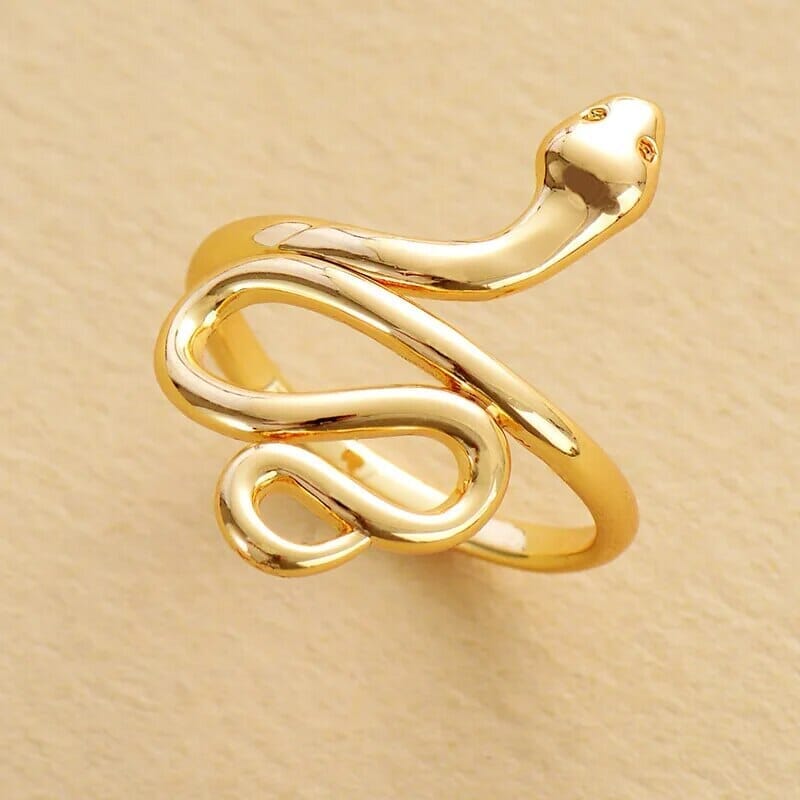 Anillo De Oro Abrazo De Serpiente