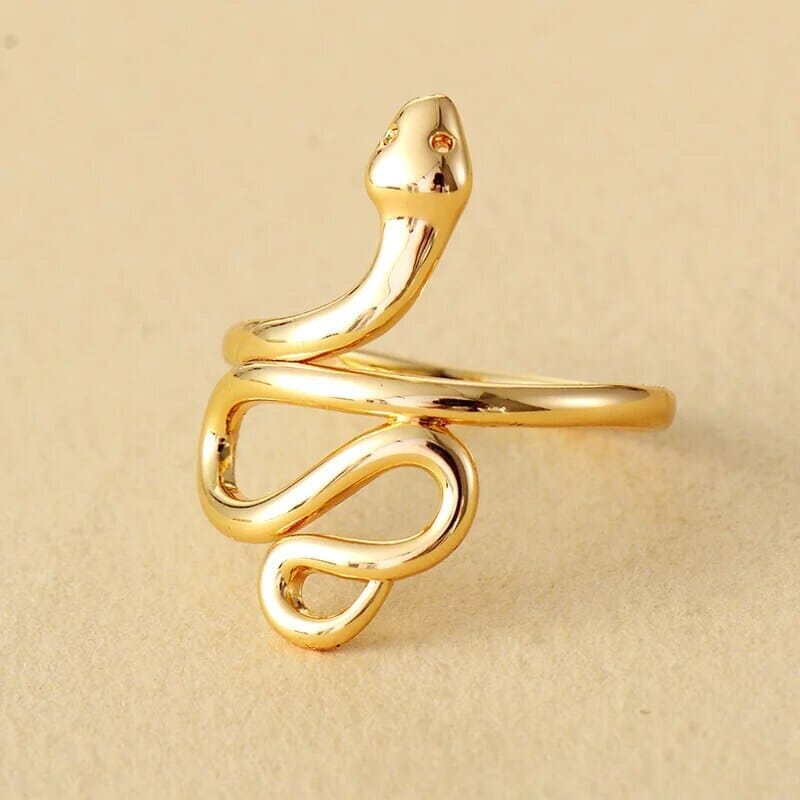 Anillo De Oro Abrazo De Serpiente