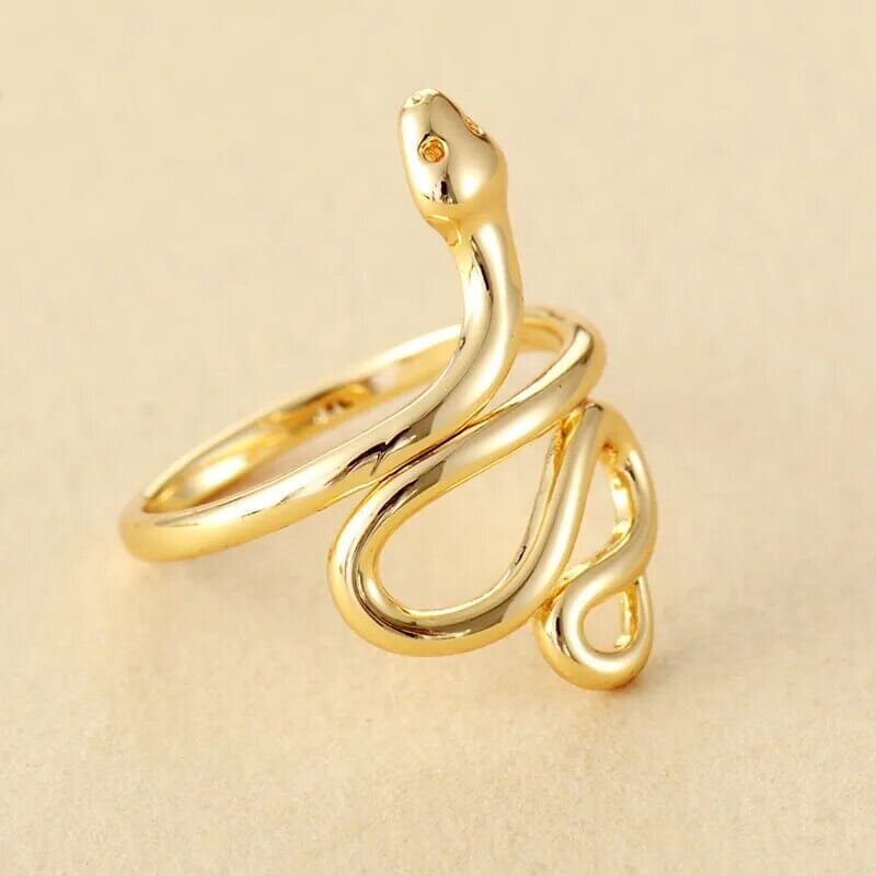 Anillo De Oro Abrazo De Serpiente