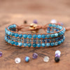 Pulsera Mariposa De Ágata Azul