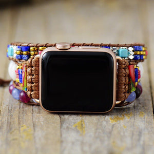 Correa Para Apple Watch Poder Precioso Onyx & Jaspe