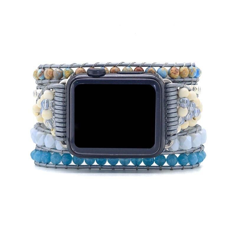 Pulsera Curativa De Topacio Para Apple Watch