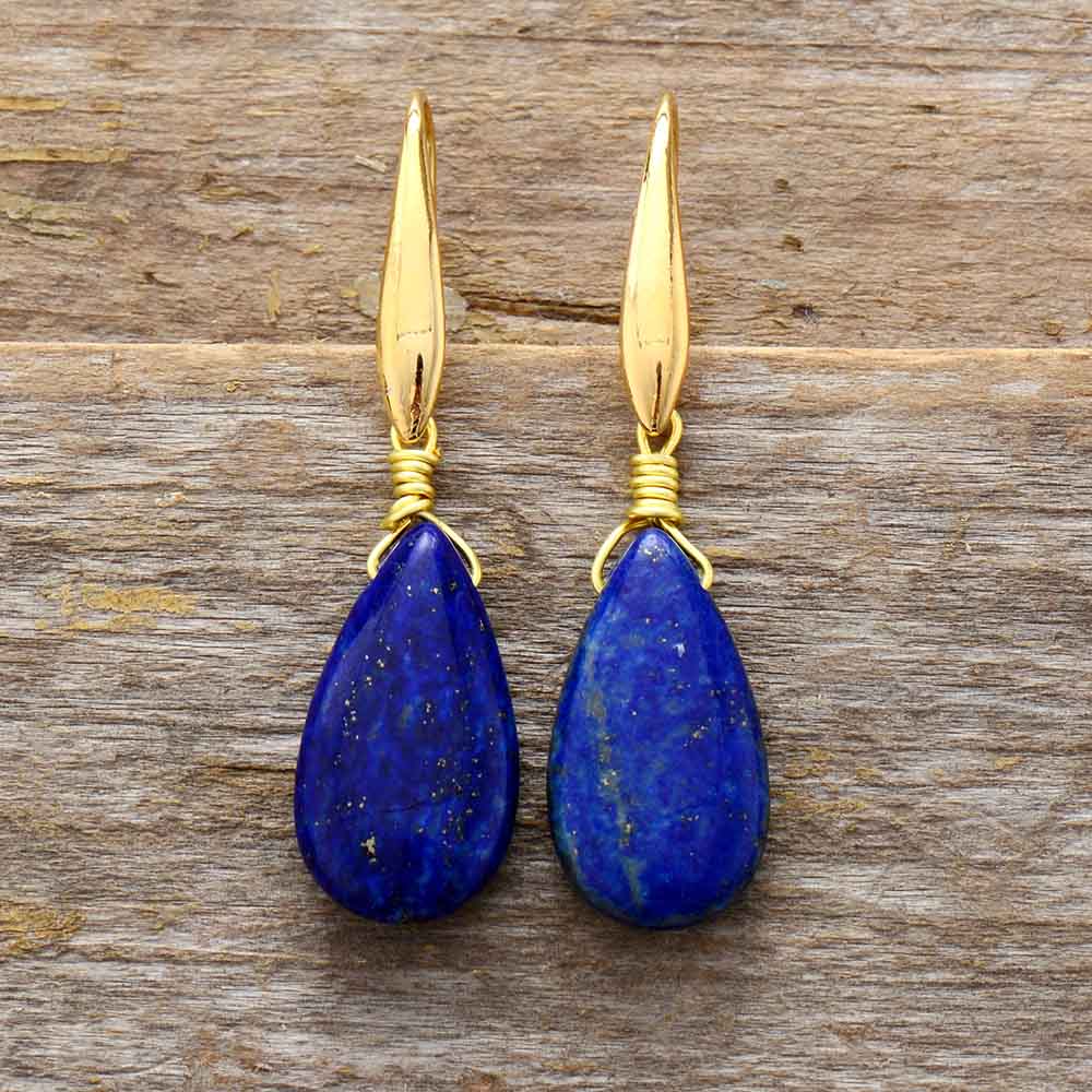 Pendientes De Lapis Azul Profundo De Los SoÑadores