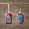 Pendientes GeomÉtricos De Jaspe Imperial
