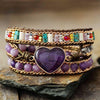 Pulsera Curativa CorazÓn PÚrpura