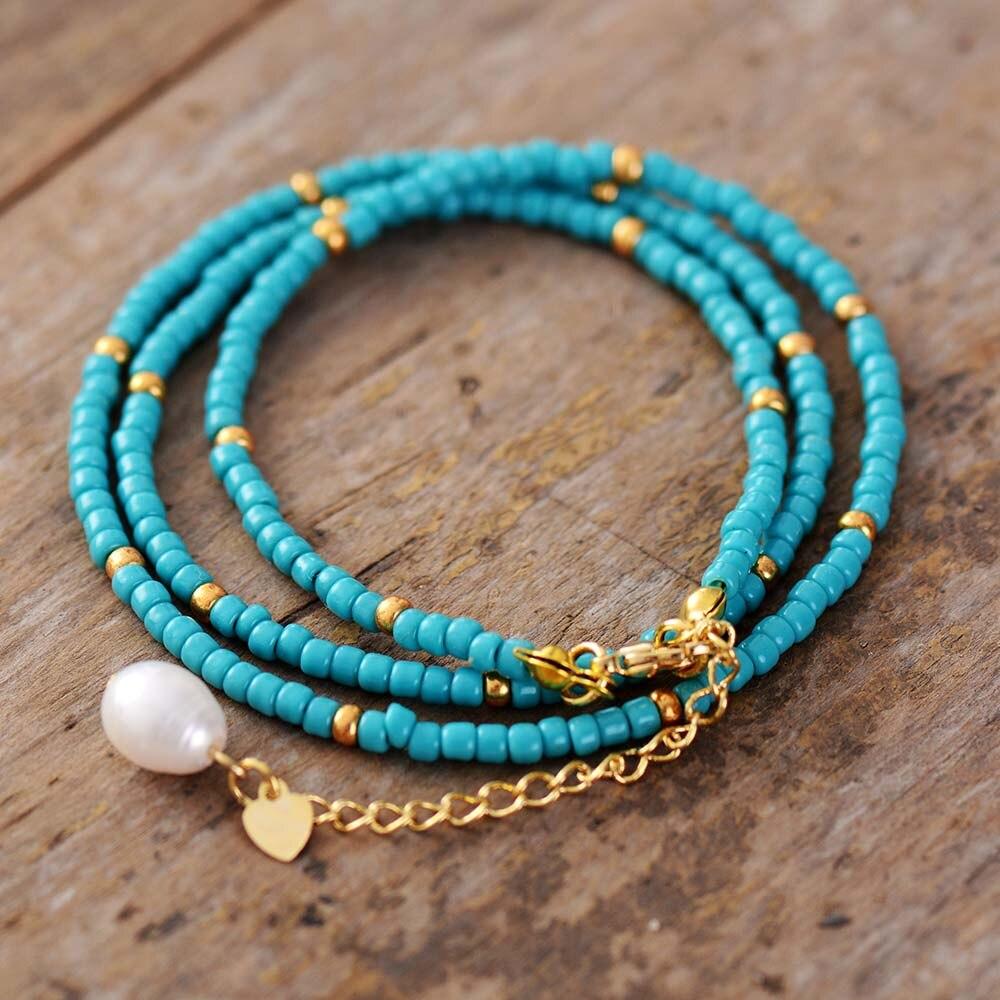 Pulsera De Perlas De Agua Dulce