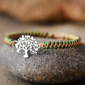 Pulsera Trenzada Espiritual Árbol De La Vida