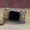 Correa Apple Watch Con Piedras Preciosas "olas Del OcÉano"