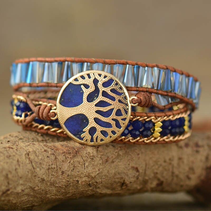 Pulsera Árbol De La Vida LapislÁzuli