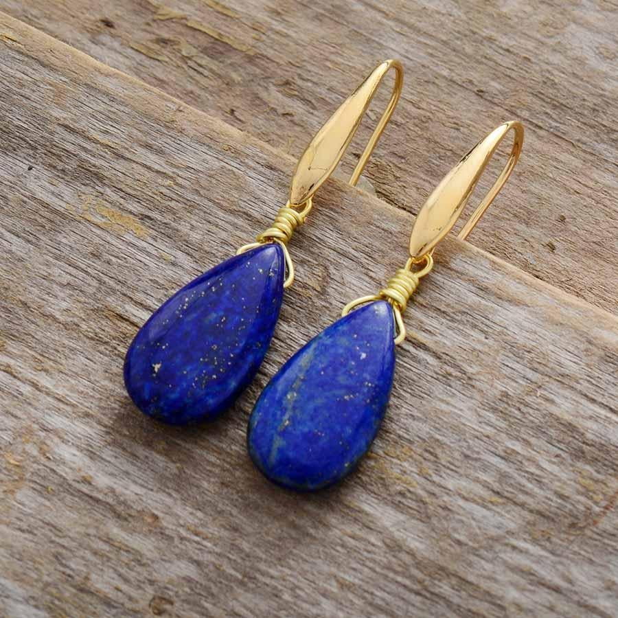 Pendientes De Lapis Azul Profundo De Los SoÑadores