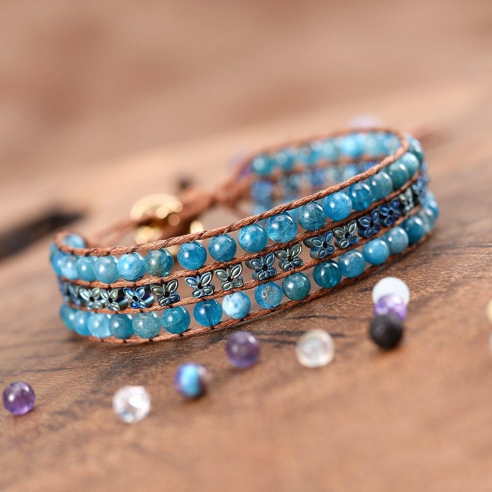 Pulsera Mariposa De Ágata Azul