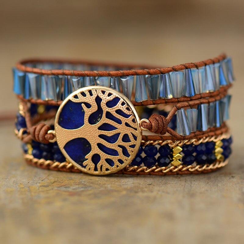 Pulsera Árbol De La Vida LapislÁzuli