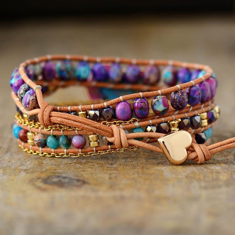 Pulsera RomÁntica PasiÓn PÚrpura